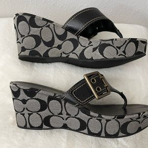 Coach Sherri Signature Wedge Sandals